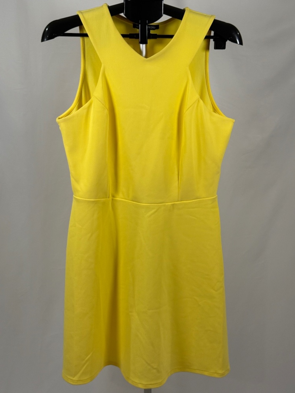 Boston Proper Yellow Fit & Flare Dress Size M